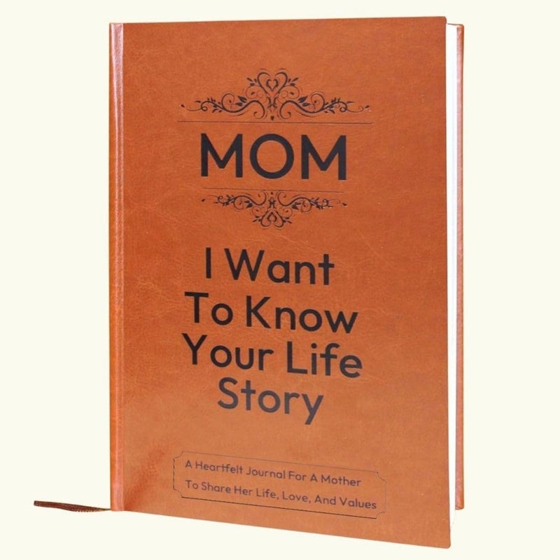XKFCFC Mom, I Want to Know Your Life Story Journal - Hardcover Keepsake Book. The Gifts for Mom Birthday from Daughter Son to Tell Her Story. Sentimental Present for Thanksgiving, Christmas & Mother’s Day - Image 1